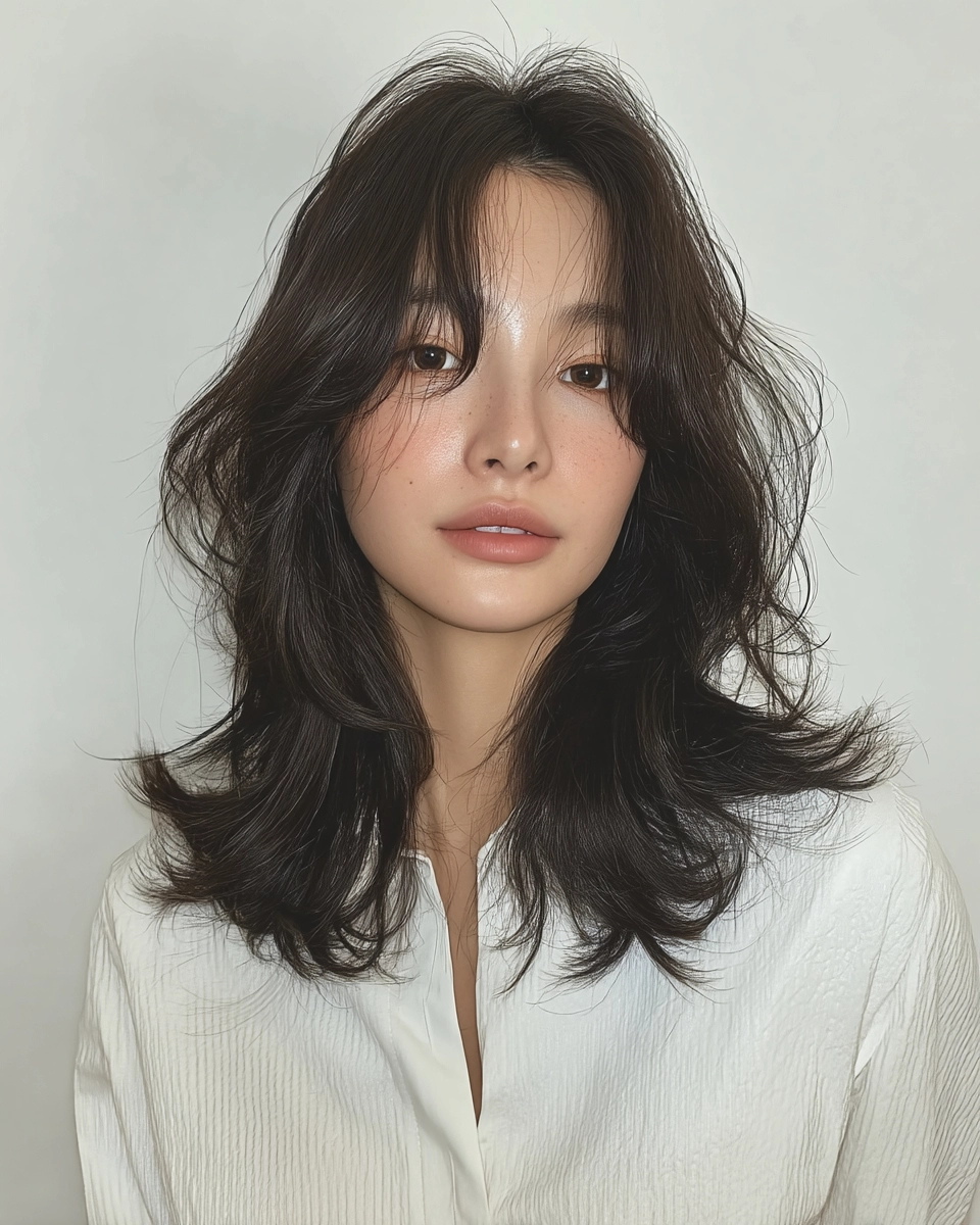 8 Chic Layered Haircuts 2026 Seoul | Korea Hair Salon 11 chic layered haircuts Seoul 2026 - Style 8 at Korea Hair Salon Seoul