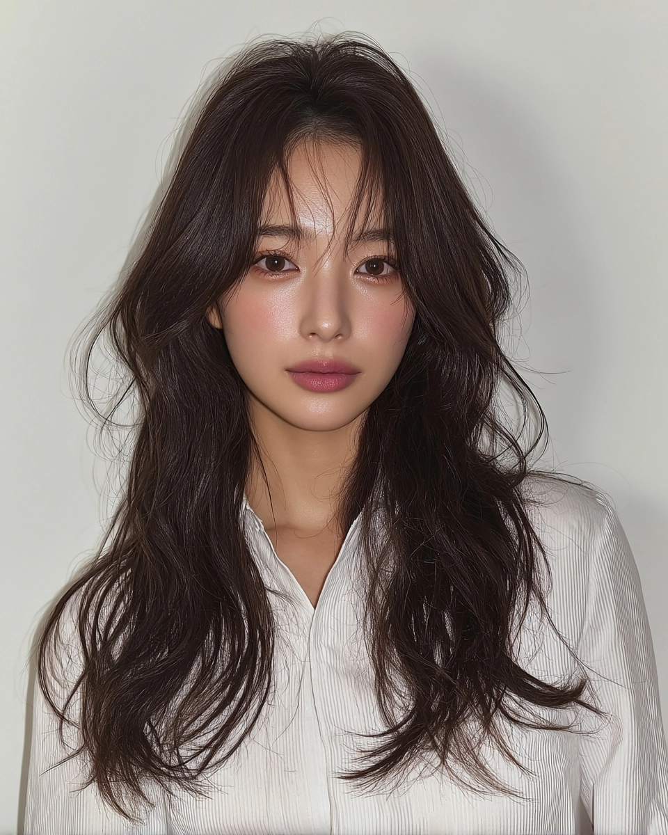 8 Chic Layered Haircuts Seoul 2026 | Korea Hair Salon 4 chic layered haircuts Seoul - Style 2 at Korea Hair Salon Seoul