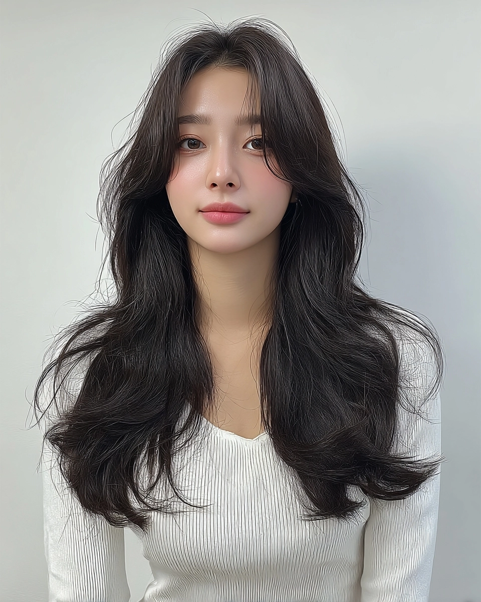 8 Chic Layered Haircuts Seoul 2026 | Korea Hair Salon 4 chic layered haircuts Seoul 2026 - Style 2 at Korea Hair Salon Seoul