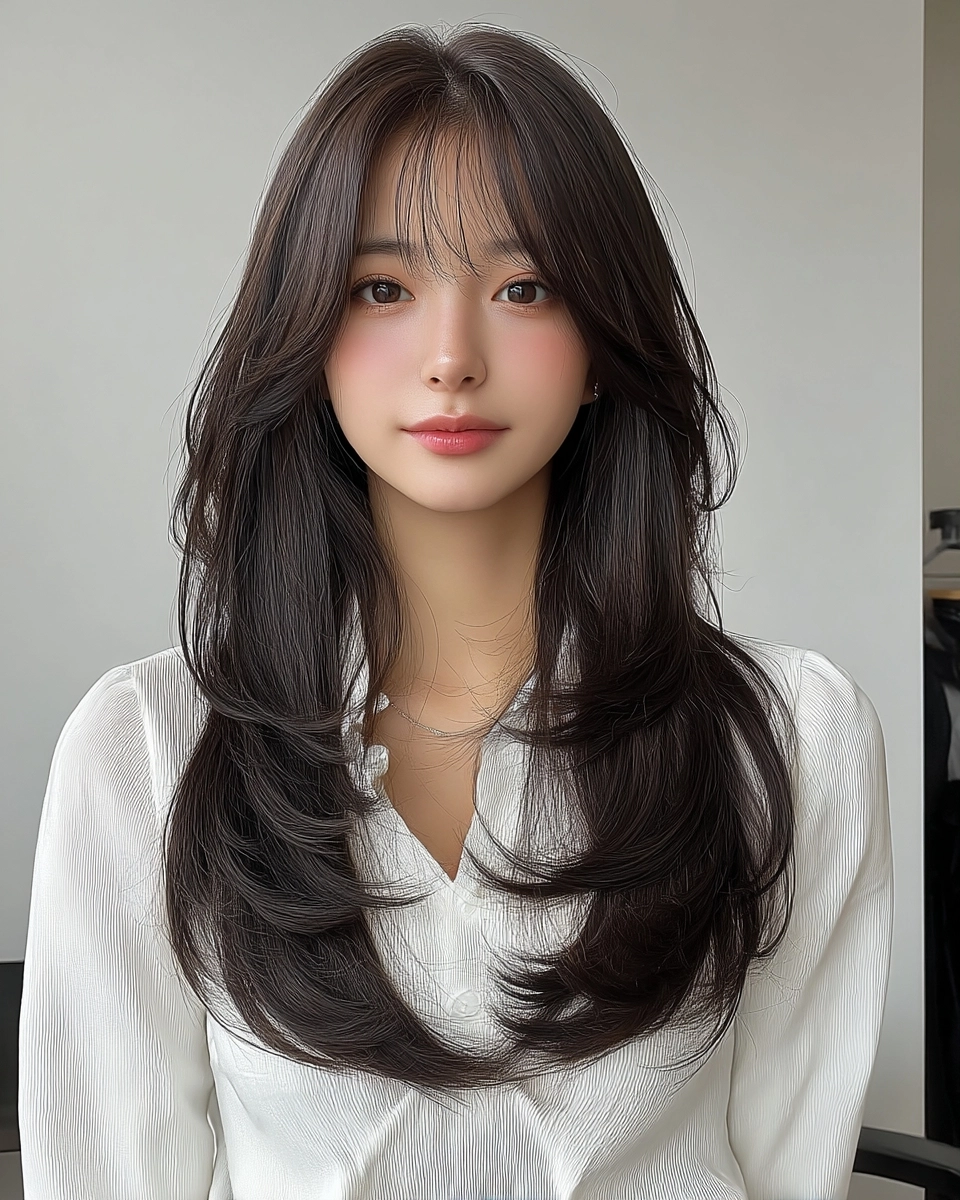 8 Chic Layered Haircuts Seoul 2026 | Korea Hair Salon 8 chic layered haircuts Seoul 2026 - Style 5 at Korea Hair Salon Seoul