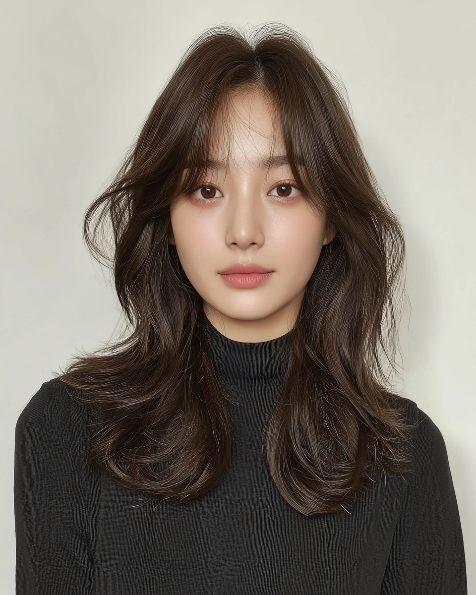 8 Chic Layered Haircuts Seoul 2026 | Korea Hair Salon 8 chic layered haircuts Seoul - Style 5 at Korea Hair Salon Seoul