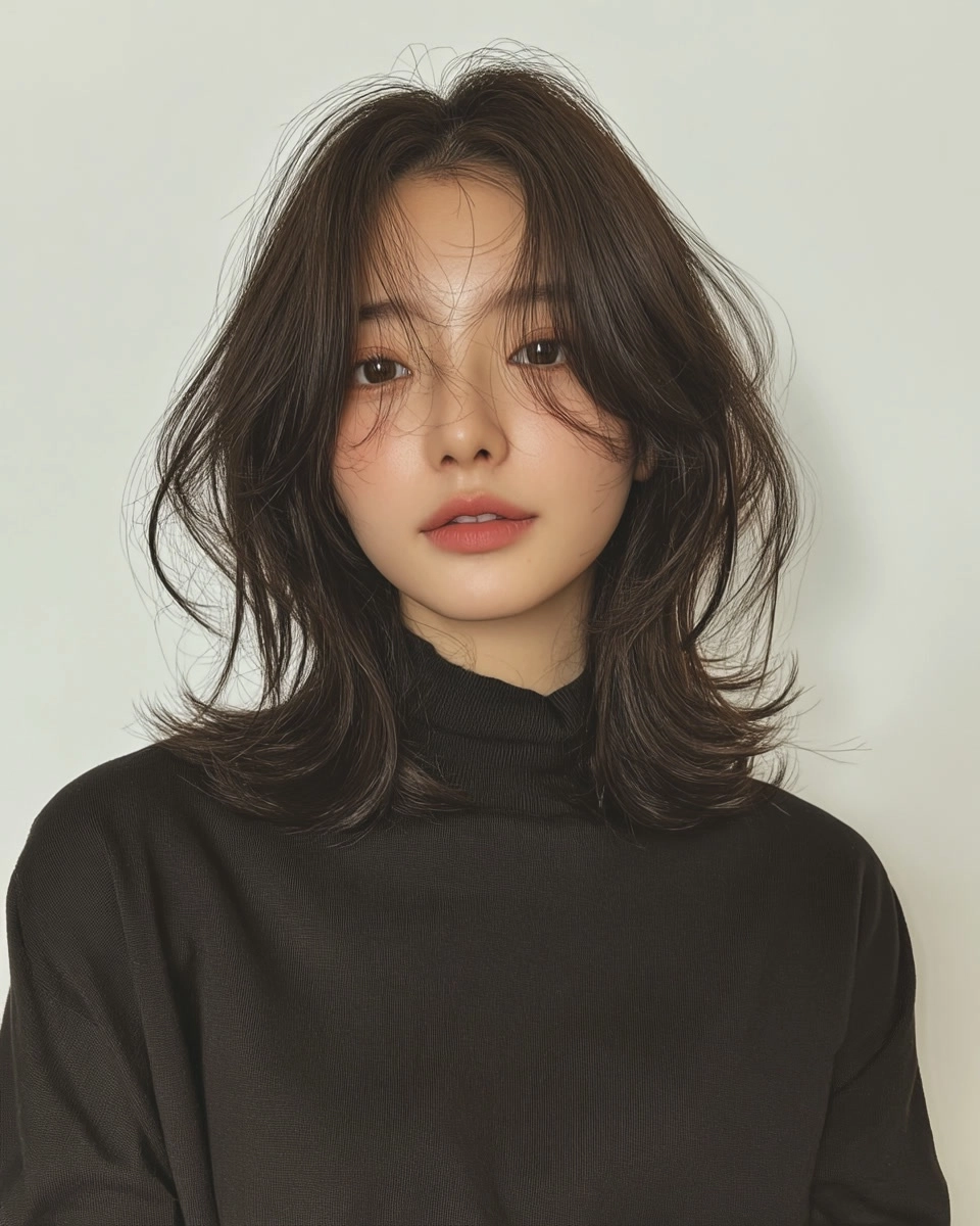 8 Chic Layered Haircuts Seoul 2026 | Korea Hair Salon 9 chic layered haircuts Seoul - Style 6 at Korea Hair Salon Seoul