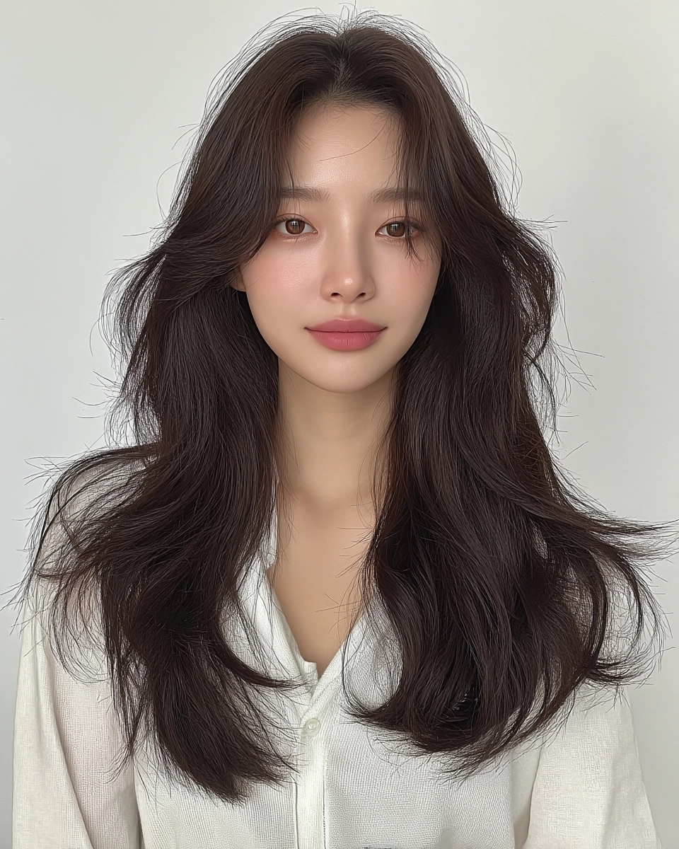 8 Chic Layered Haircuts Seoul 2026 | Korea Hair Salon 11 chic layered haircuts Seoul - Style 8 at Korea Hair Salon Seoul