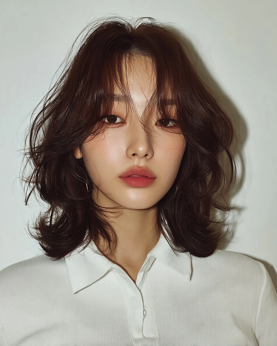 8 Chic Layered Haircuts Seoul | Korea Hair Salon 4 chic layered haircuts Seoul - Style 2 at Korea Hair Salon Seoul