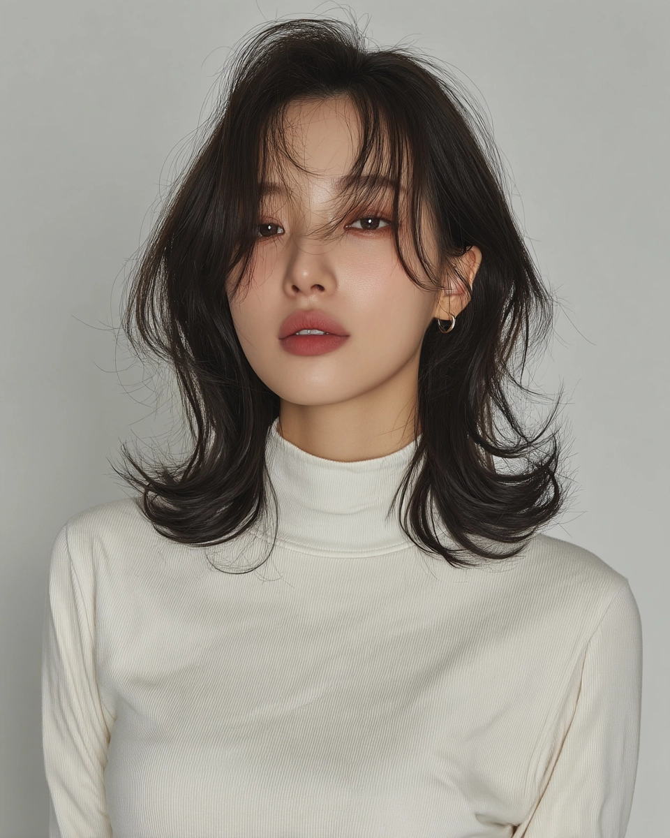 8 Chic Layered Haircuts Seoul | Korea Hair Salon 10 chic layered haircuts Seoul - Style 7 at Korea Hair Salon Seoul