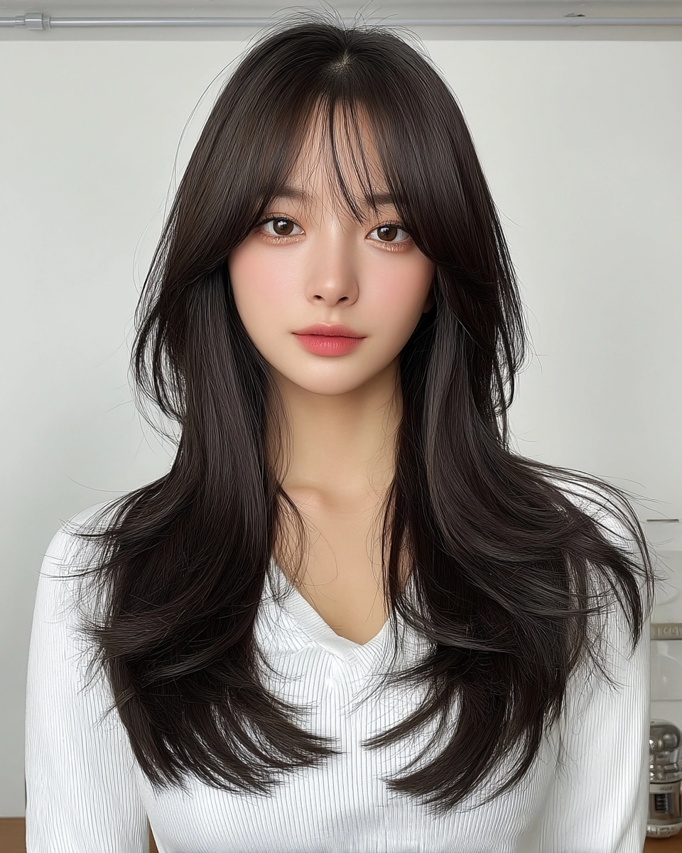 8 Chic Layered Haircuts Seoul | Korea Hair Salon 11 chic layered haircuts Seoul - Style 8 at Korea Hair Salon Seoul