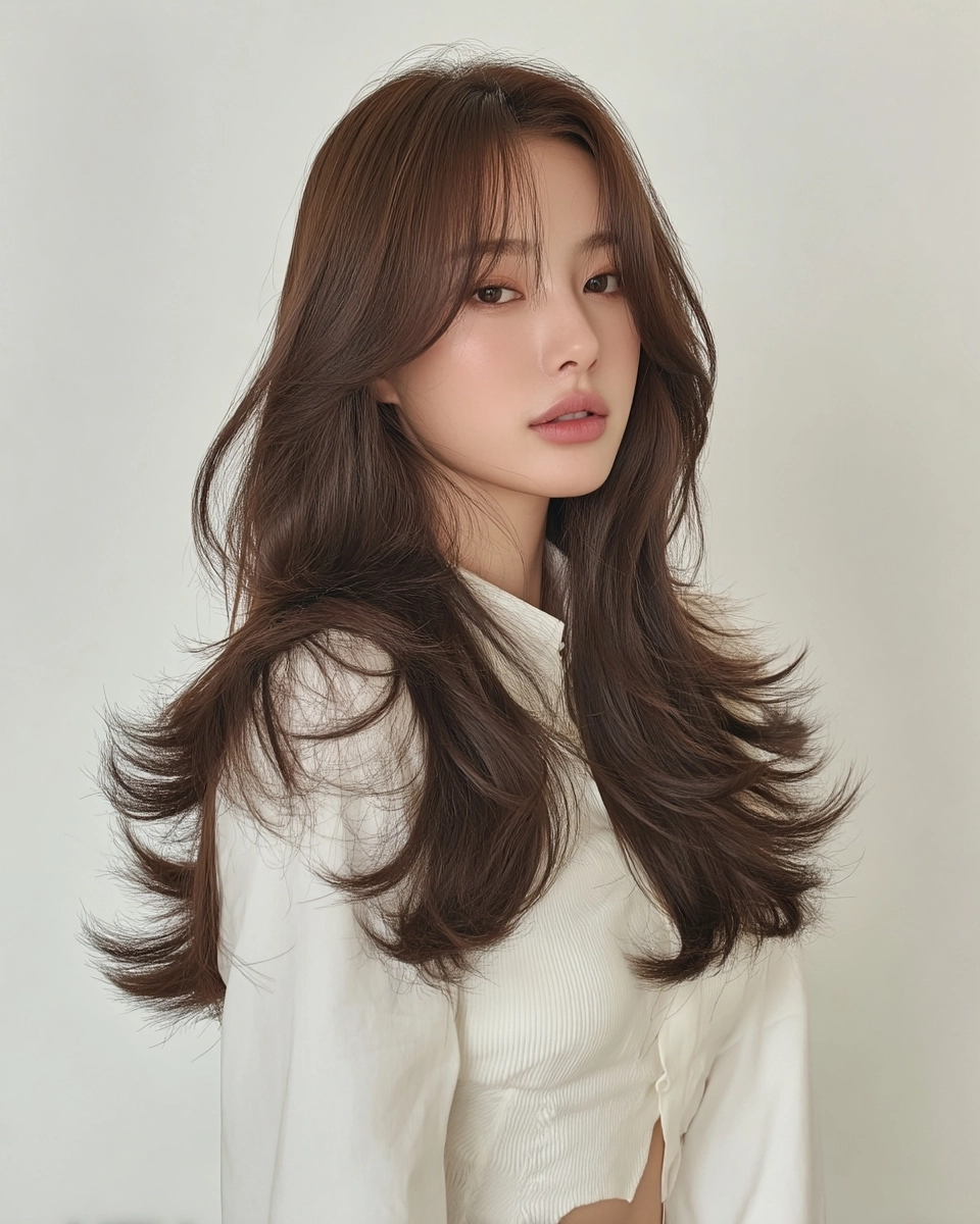 8 Chic Layered Styles for Professionals in Seoul | Korea Hair Salon 4 chic layered styles for professionals Seoul - Style 2 at Korea Hair Salon Seoul