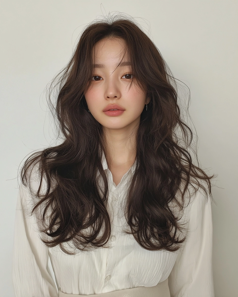 8 Chic Soft Wave Perm Styles Korea | Korea Hair Salon 4 chic soft wave perm Korea - Style 2 at Korea Hair Salon Seoul