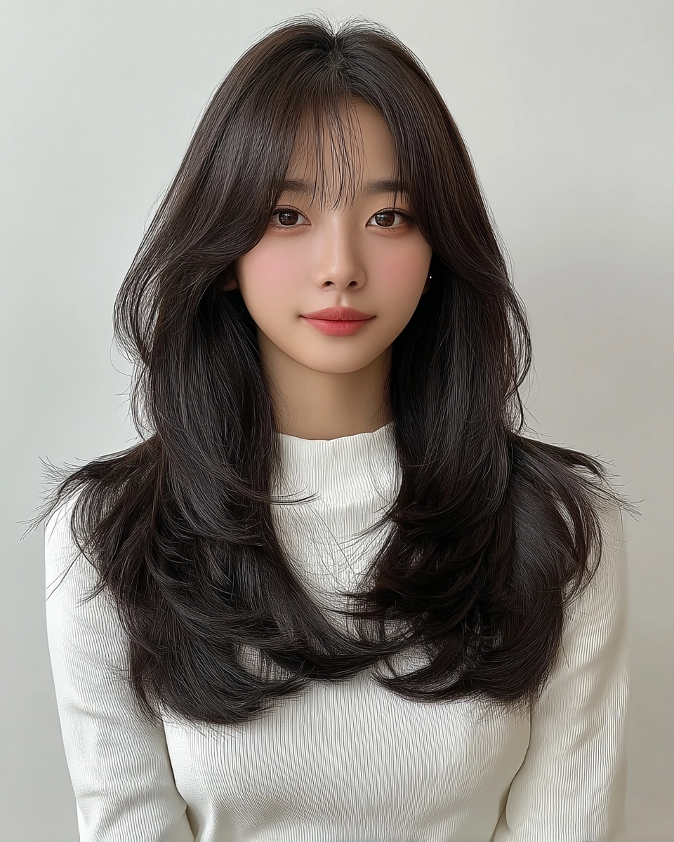 8 Chic Soft Wave Perm Styles Korea | Korea Hair Salon 5 chic soft wave perm Korea - Style 3 at Korea Hair Salon Seoul