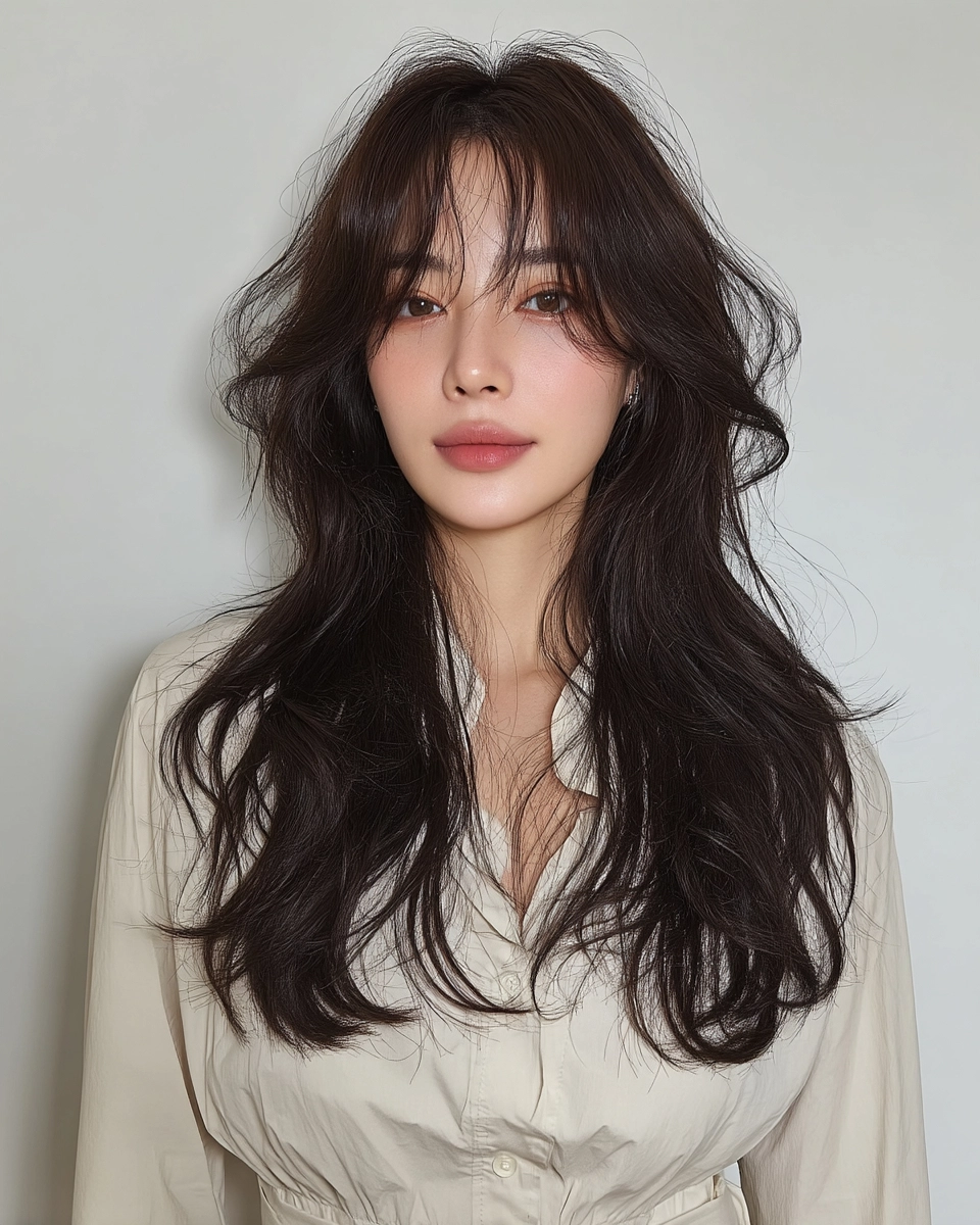 8 Chic Soft Wave Perm Styles Korea | Korea Hair Salon 10 chic soft wave perm Korea - Style 7 at Korea Hair Salon Seoul