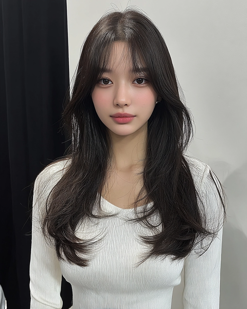 8 Chic Wavy Layered Styles 2026 | Korea Hair Salon 4 chic wavy layered styles 2026 - Style 2 at Korea Hair Salon Seoul