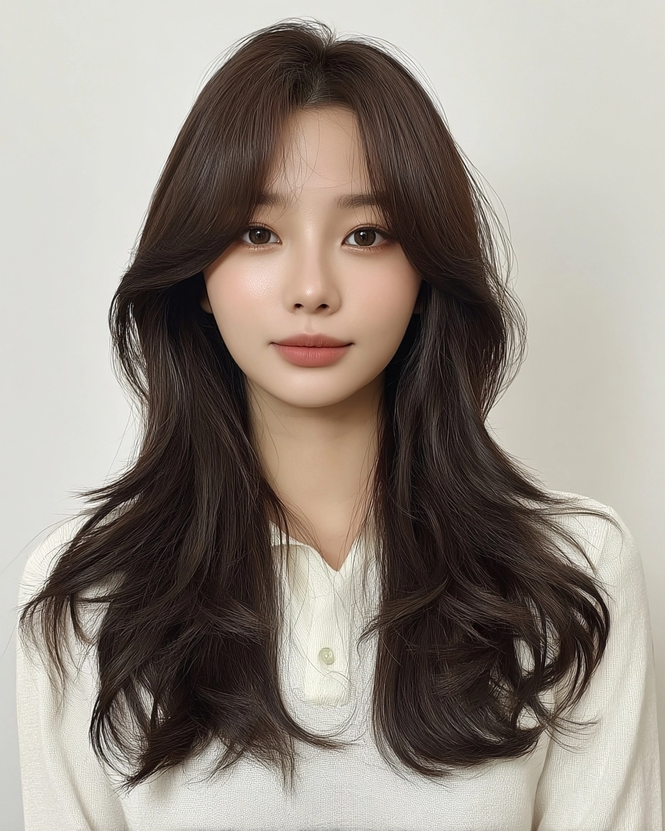 8 Chic Wavy Layered Styles 2026 | Korea Hair Salon 5 chic wavy layered styles 2026 - Style 3 at Korea Hair Salon Seoul