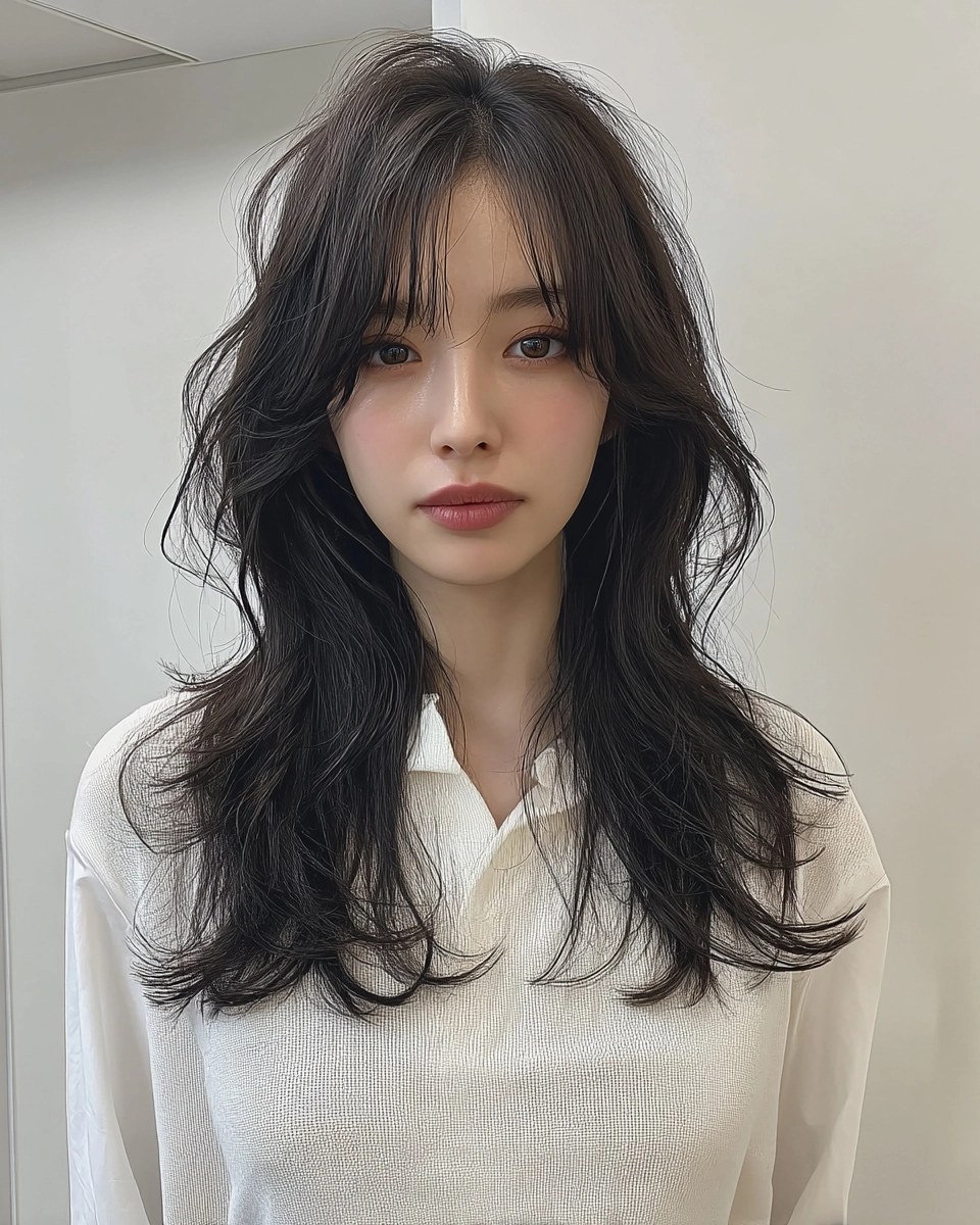 8 Elegant Curtain Bangs Styles 2026 | Korea Hair Salon 9 elegant curtain bangs Korea 2026 - Style 6 at Korea Hair Salon Seoul