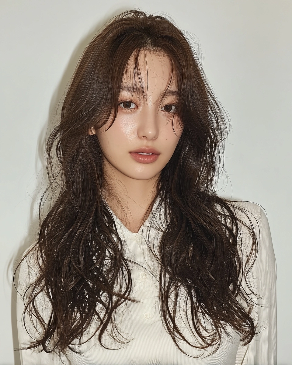 8 Elegant Curtain Bangs Styles 2026 | Korea Hair Salon 10 elegant curtain bangs Korea 2026 - Style 7 at Korea Hair Salon Seoul