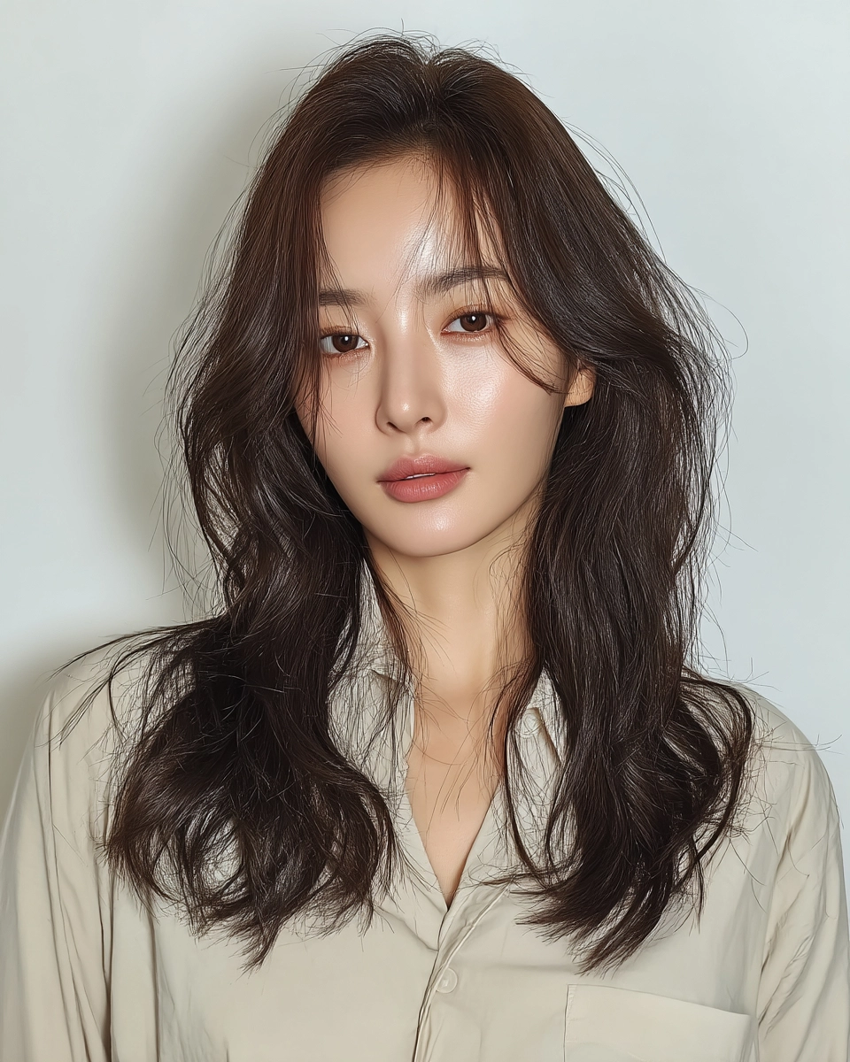 8 Elegant Hairstyles for Long Faces 2026 | Korea Hair Salon 4 elegant hairstyles for long faces - Style 2 at Korea Hair Salon Seoul