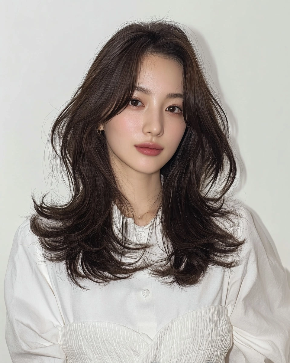 8 Elegant Hairstyles for Long Faces 2026 | Korea Hair Salon 5 elegant hairstyles for long faces - Style 3 at Korea Hair Salon Seoul