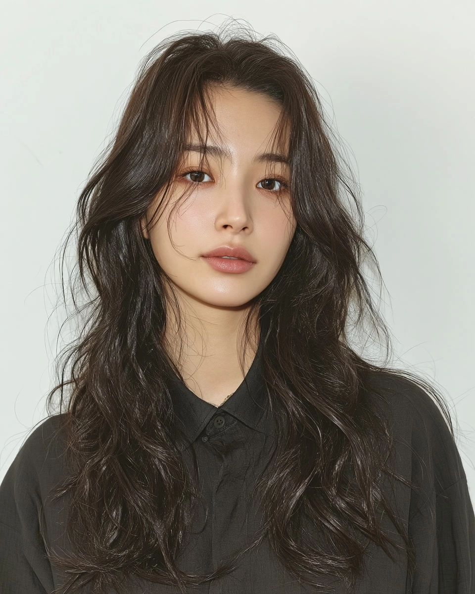 8 Elegant Hairstyles for Long Faces 2026 | Korea Hair Salon 7 elegant hairstyles for long faces - Style 4 at Korea Hair Salon Seoul