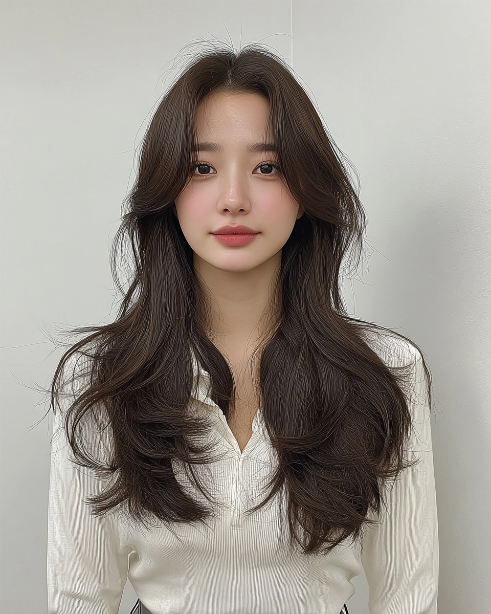 8 Elegant Hairstyles for Long Faces 2026 | Korea Hair Salon 8 elegant hairstyles for long faces - Style 5 at Korea Hair Salon Seoul