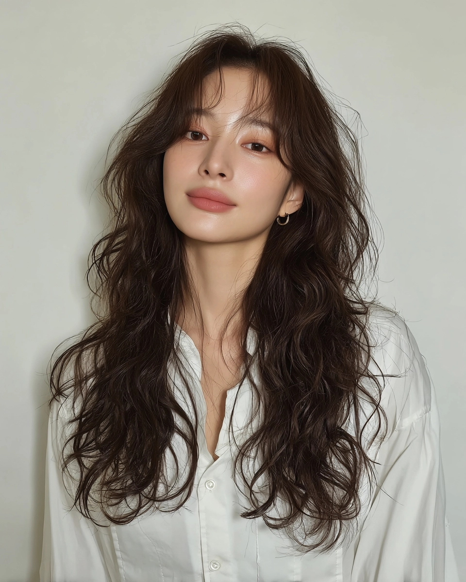 8 Elegant Hairstyles for Long Faces 2026 | Korea Hair Salon 9 elegant hairstyles for long faces - Style 6 at Korea Hair Salon Seoul