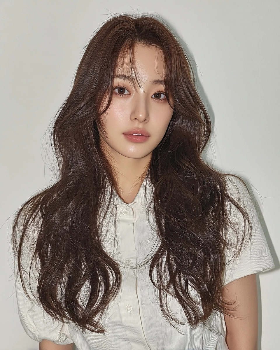8 Elegant Korean Wave Styles 2026 | Korea Hair Salon 11 elegant Korean wave styles 2026 - Style 8 at Korea Hair Salon Seoul