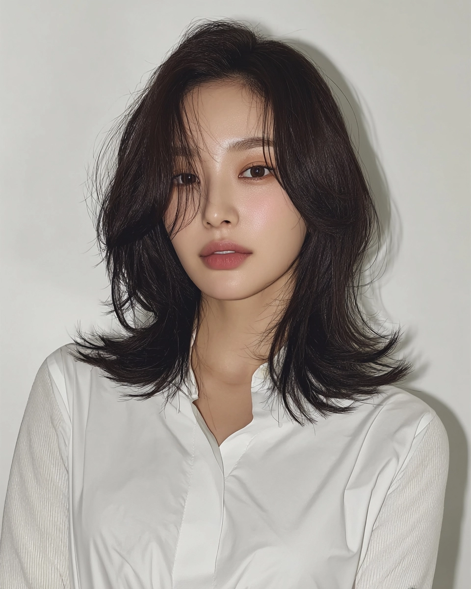8 Elegant Korean Wavy Layers 2026 | Korea Hair Salon 10 elegant Korean wavy layers 2026 - Style 7 at Korea Hair Salon Seoul