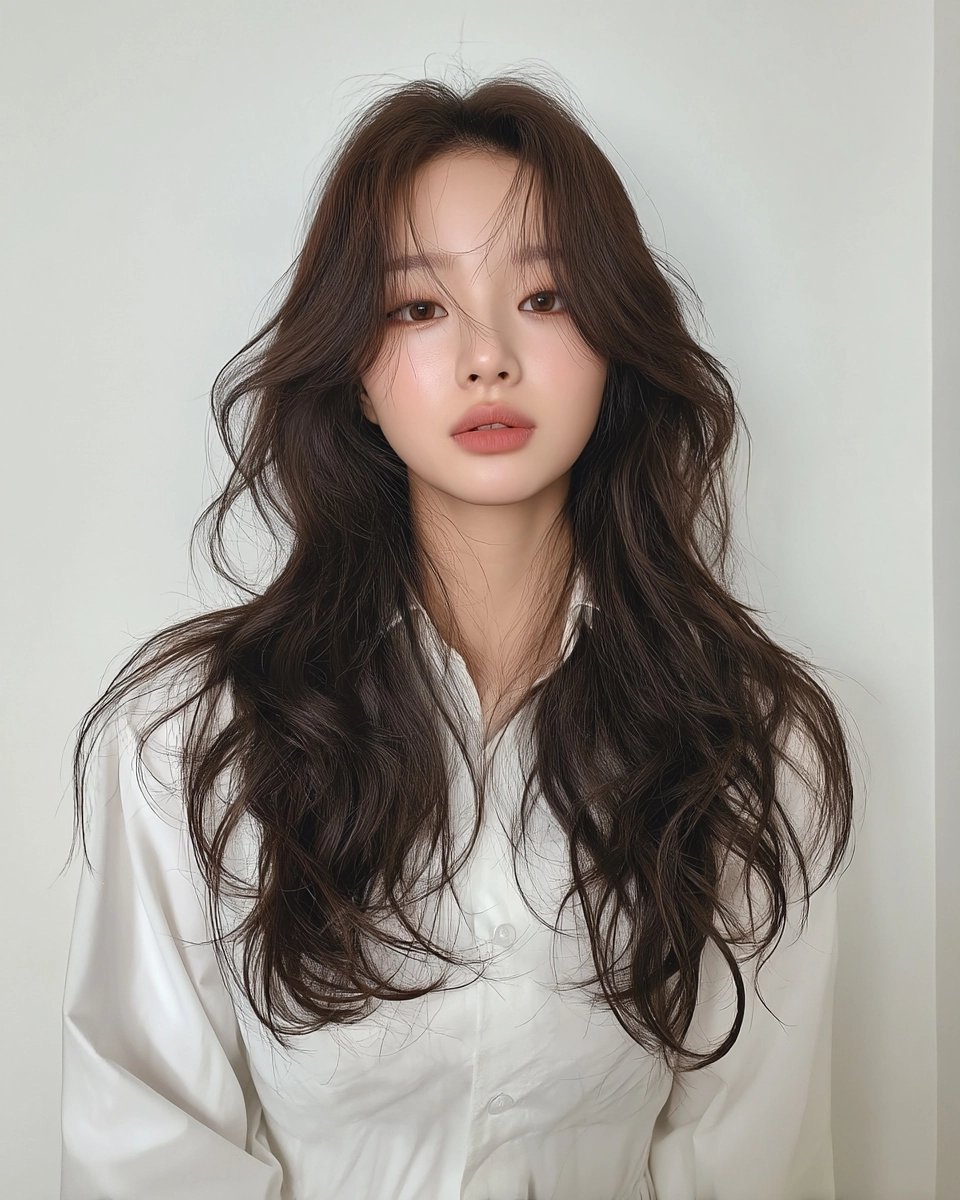 8 Elegant Korean Wavy Styles 2026 | Korea Hair Salon 4 elegant Korean wavy styles 2026 - Style 2 at Korea Hair Salon Seoul