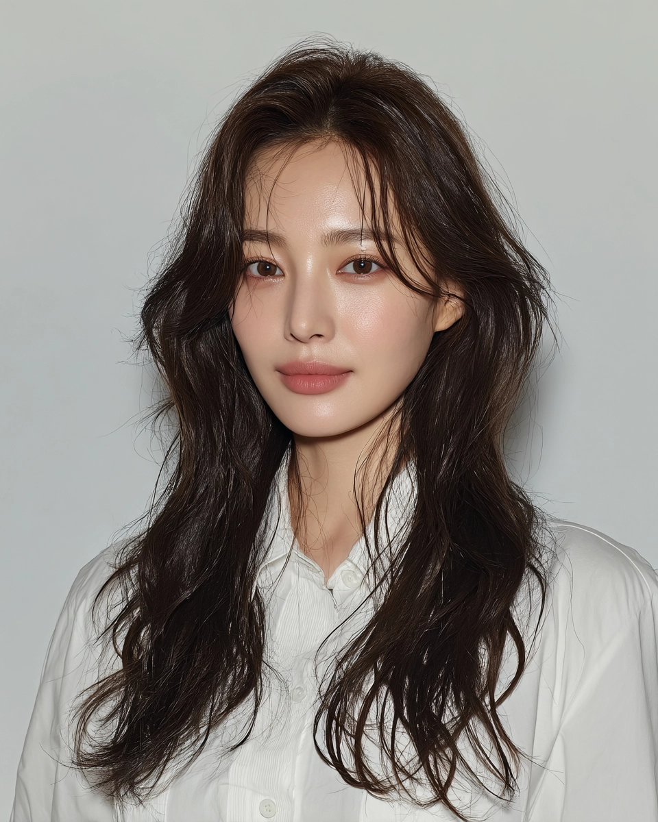 8 Elegant Korean Wavy Styles 2026 | Korea Hair Salon 5 elegant Korean wavy styles 2026 - Style 3 at Korea Hair Salon Seoul
