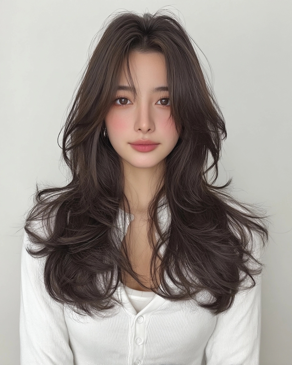 8 Elegant Layered Cuts 2026 | Korea Hair Salon 7 elegant layered cuts 2026 - Style 4 at Korea Hair Salon Seoul