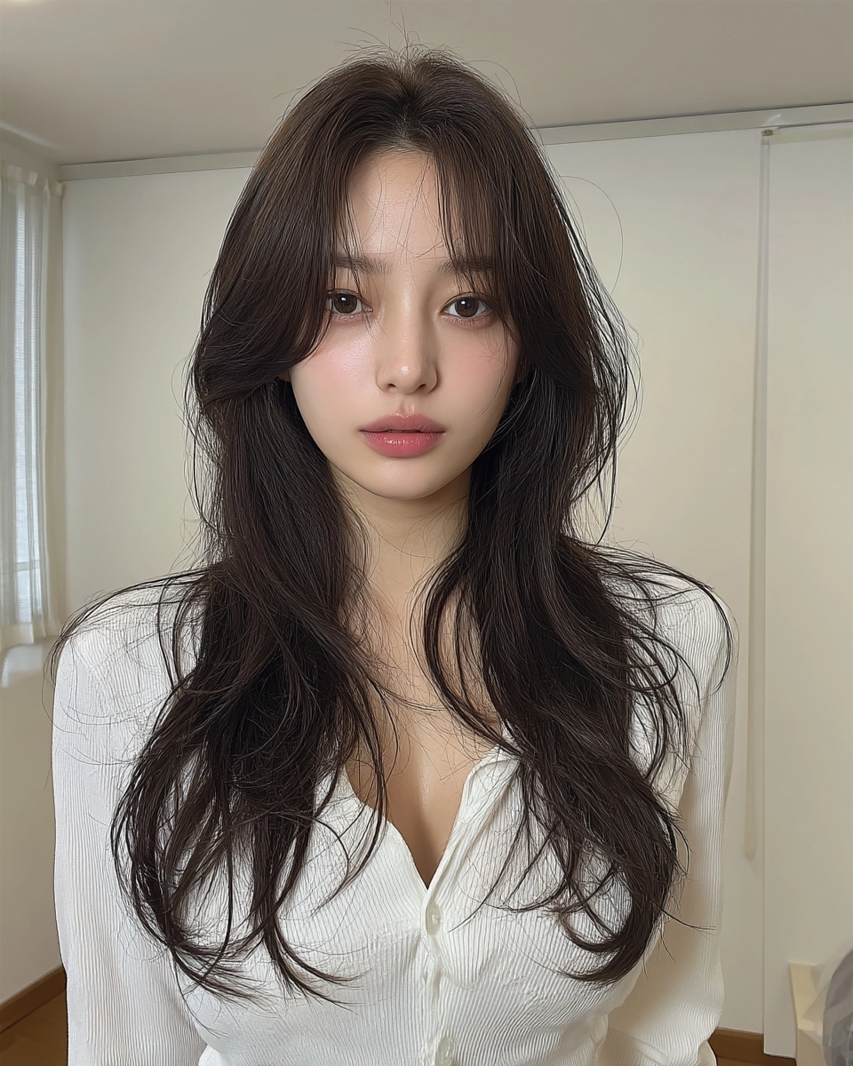 8 Elegant Layered Cuts 2026 | Korea Hair Salon 8 elegant layered cuts 2026 - Style 5 at Korea Hair Salon Seoul