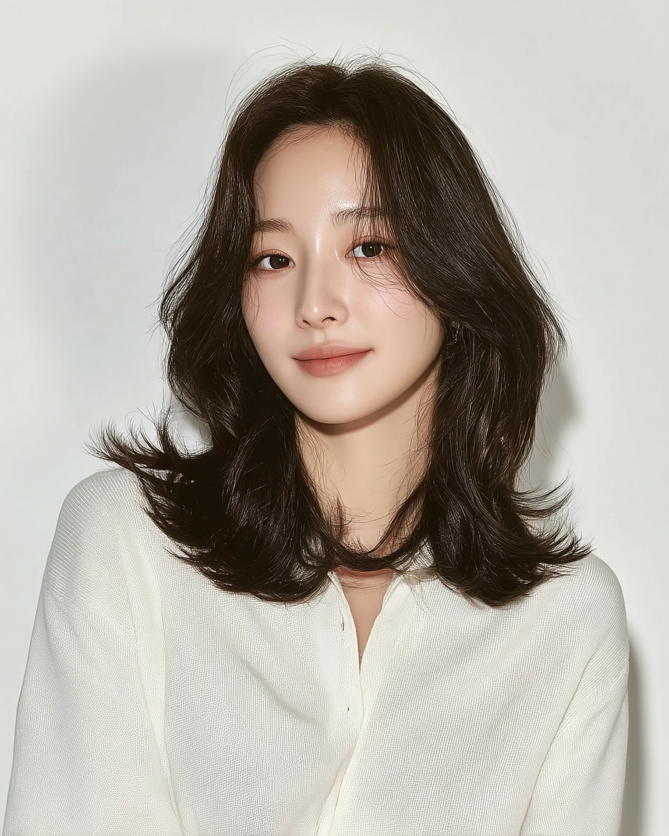8 Elegant Layered Cuts 2026 | Korea Hair Salon 10 elegant layered cuts 2026 - Style 7 at Korea Hair Salon Seoul