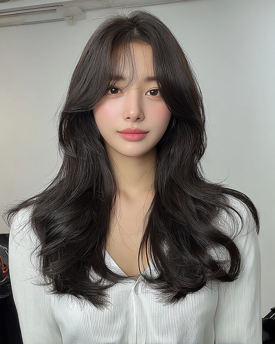 8 Elegant Layered Haircuts 2026 | Korea Hair Salon 7 elegant layered haircut 2026 - Style 4 at Korea Hair Salon Seoul