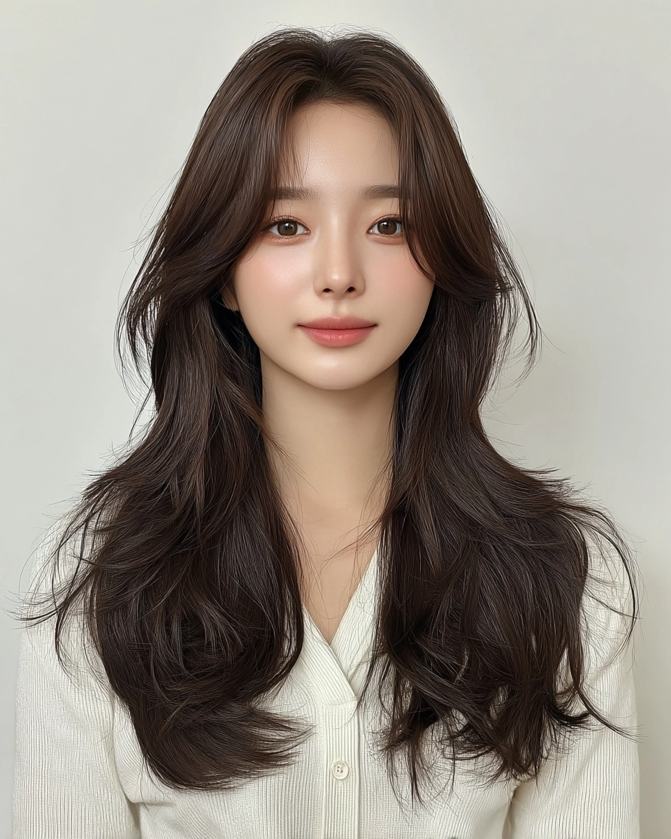 8 Elegant Layered Haircuts 2026 | Korea Hair Salon 11 elegant layered haircut 2026 - Style 8 at Korea Hair Salon Seoul