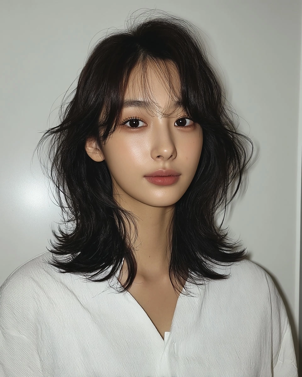8 Elegant Layered Haircuts 2026 | Korea Hair Salon 11 elegant layered haircuts 2026 - Style 8 at Korea Hair Salon Seoul