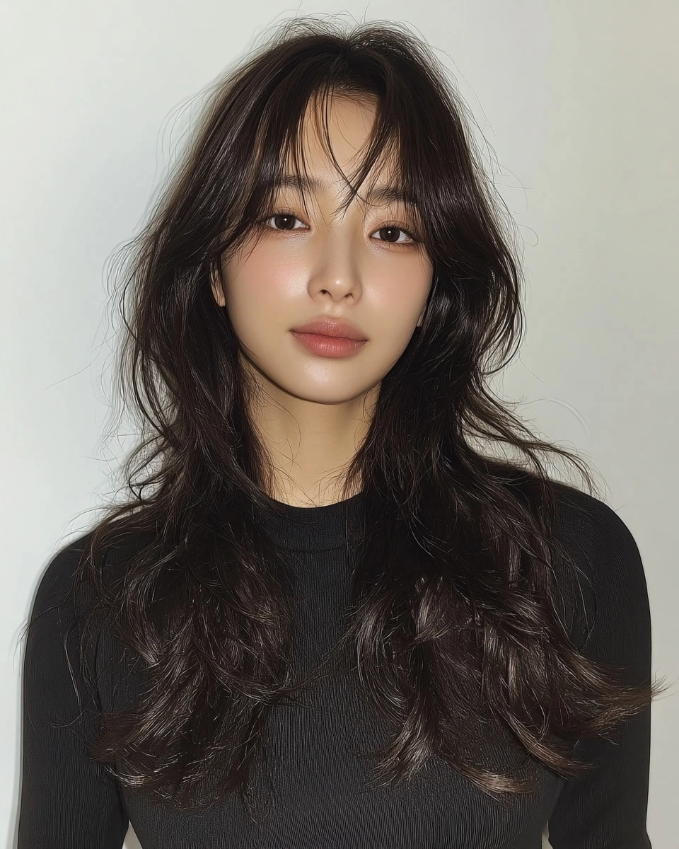 8 Elegant Layered Hairstyles 2026 | Korea Hair Salon 4 elegant layered hairstyles Seoul - Style 2 at Korea Hair Salon Seoul