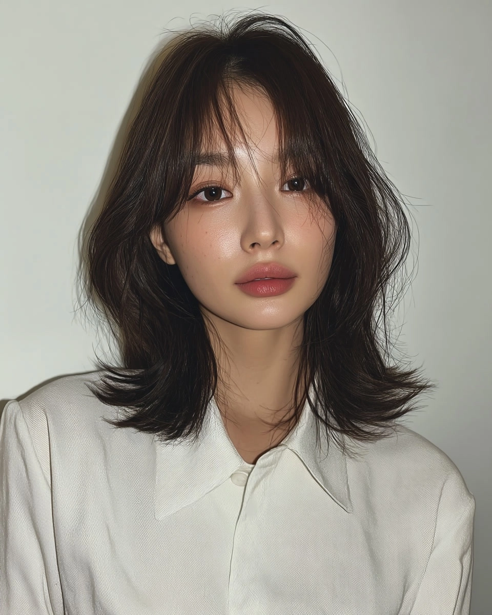 8 Elegant Layered Hairstyles 2026 | Korea Hair Salon 7 elegant layered hairstyles Seoul - Style 4 at Korea Hair Salon Seoul