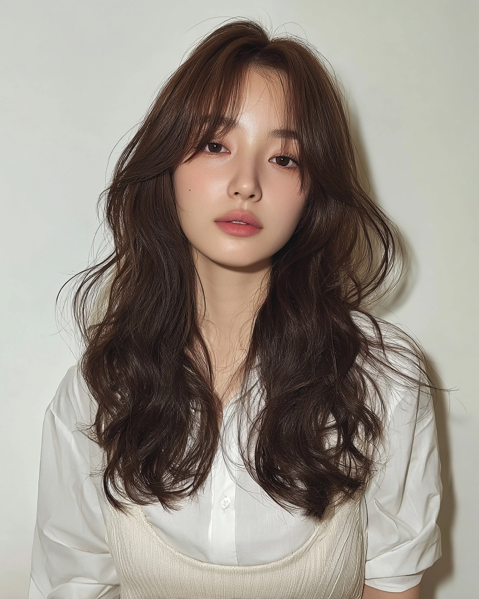 8 Elegant Layered Hairstyles 2026 | Korea Hair Salon 9 elegant layered hairstyles Seoul - Style 6 at Korea Hair Salon Seoul