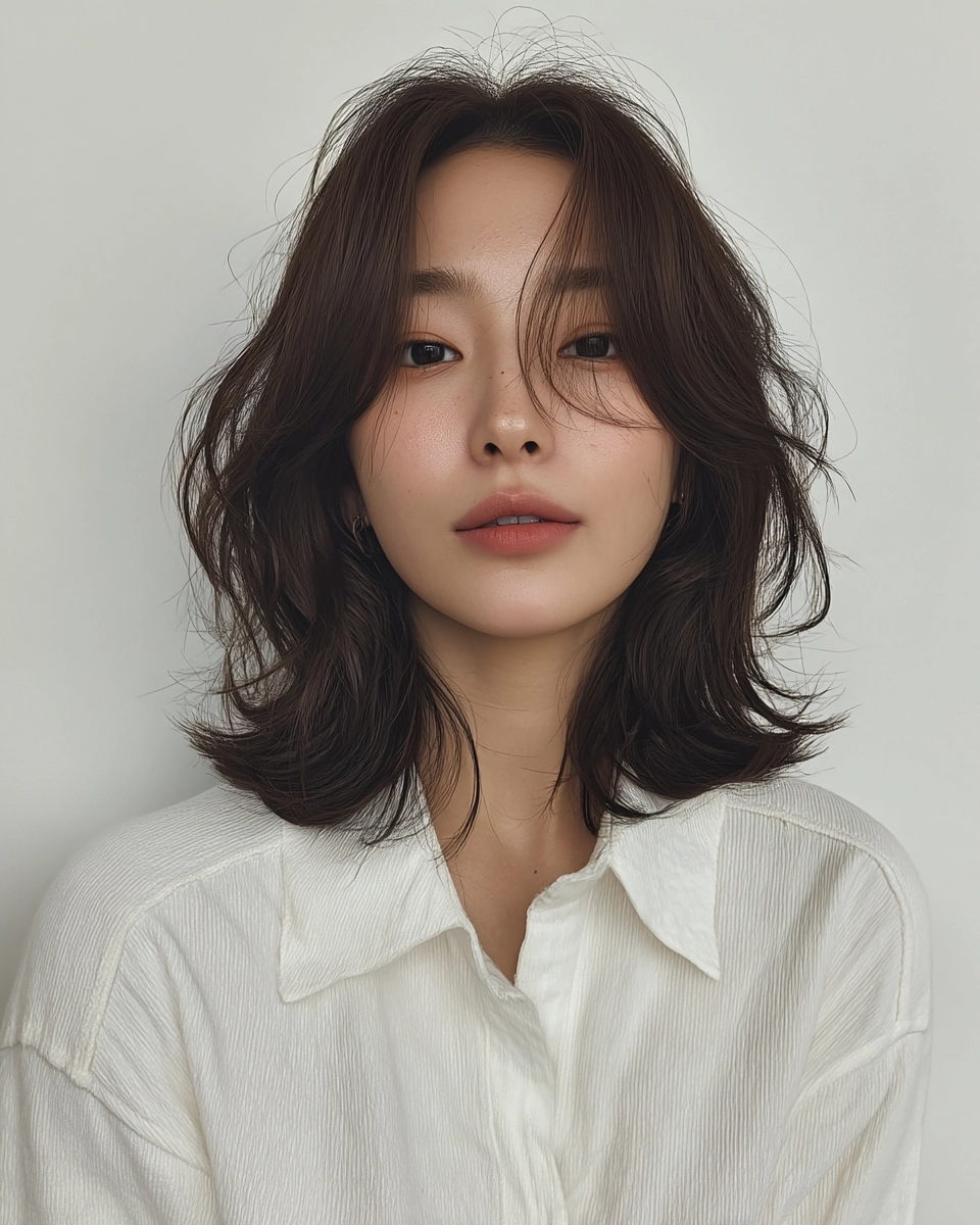 8 Elegant Layered Hairstyles 2026 | Korea Hair Salon 10 elegant layered hairstyles Seoul - Style 7 at Korea Hair Salon Seoul