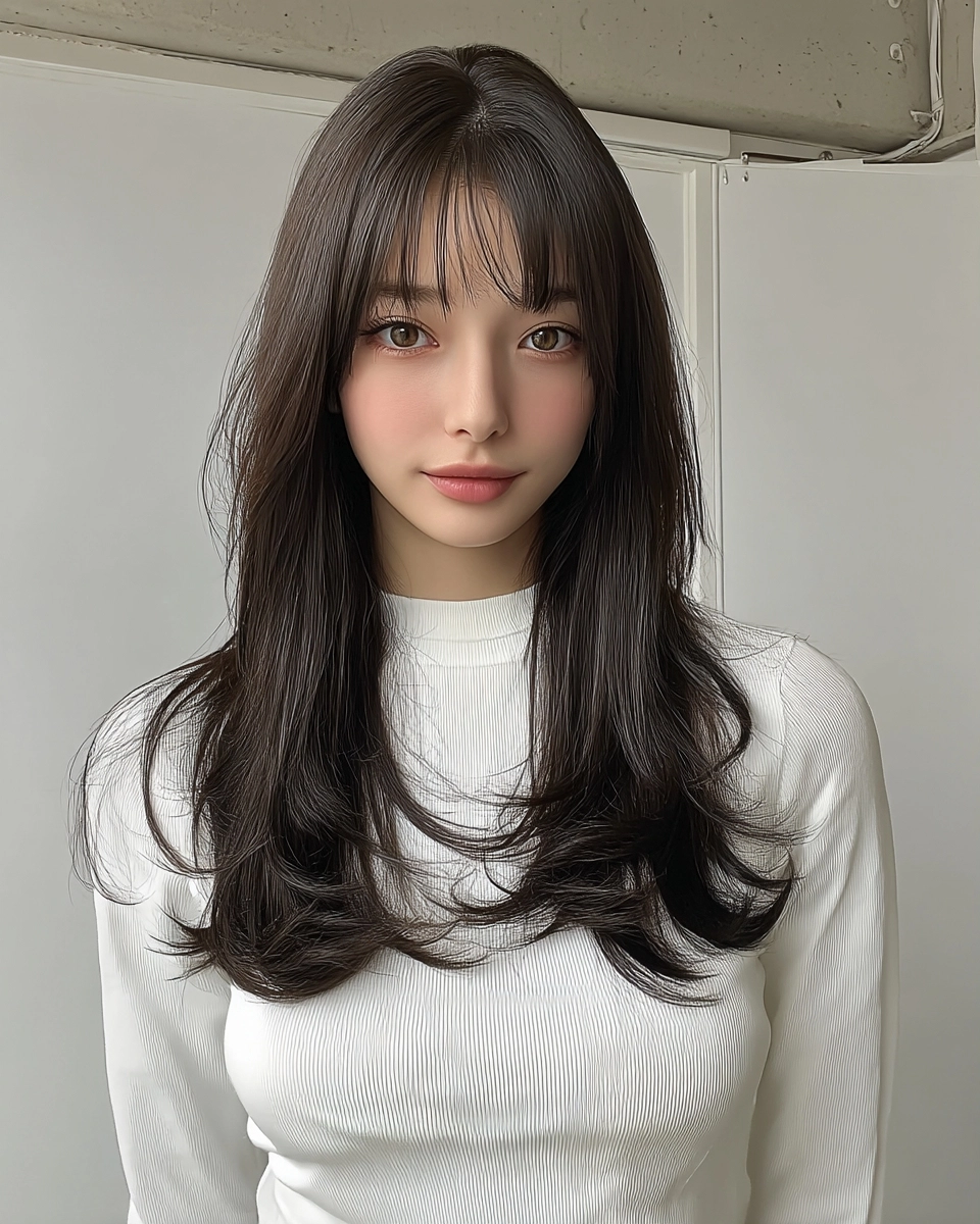 8 Elegant Layered Hairstyles 2026 | Korea Hair Salon 11 elegant layered hairstyles Seoul - Style 8 at Korea Hair Salon Seoul