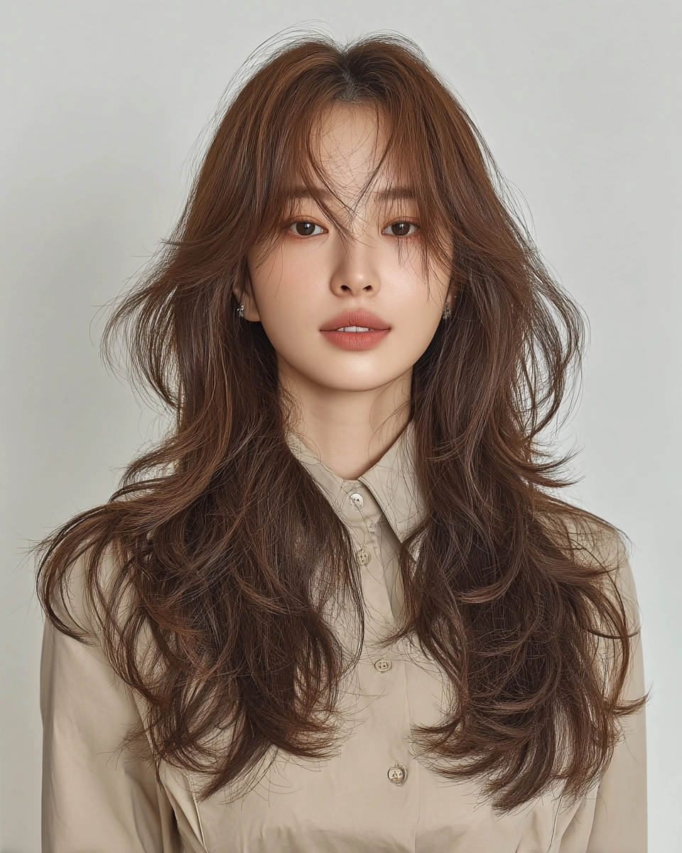 8 Elegant Layered Hairstyles Seoul | Korea Hair Salon 5 elegant layered hairstyles Seoul - Style 3 at Korea Hair Salon Seoul