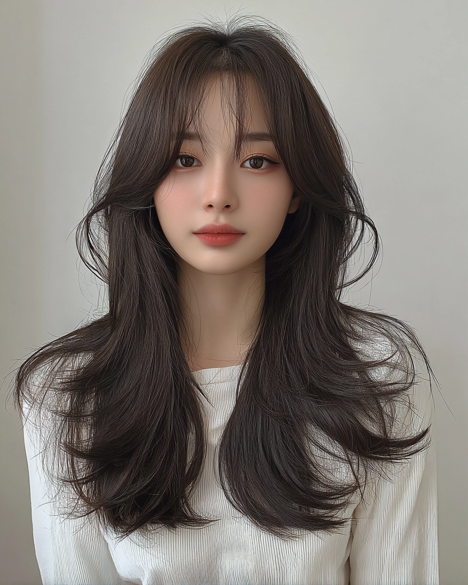 8 Elegant Layered Hairstyles Seoul | Korea Hair Salon 7 elegant layered hairstyles Seoul - Style 4 at Korea Hair Salon Seoul