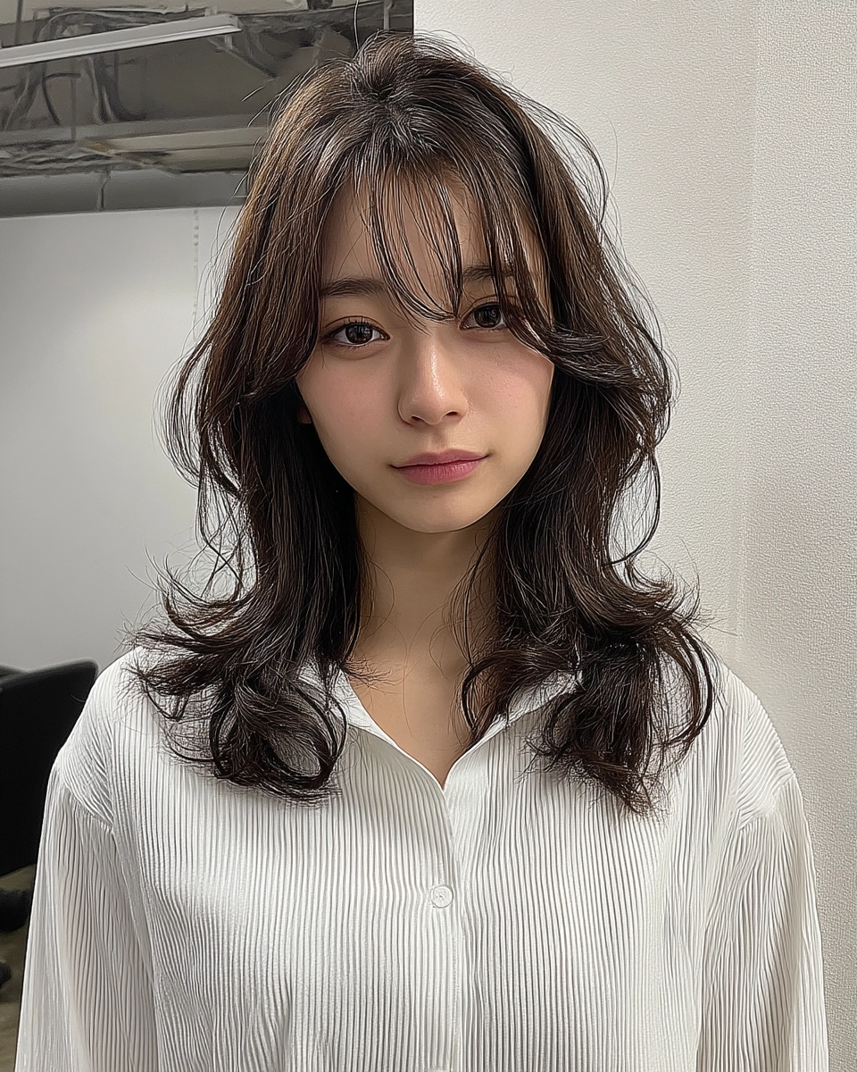 8 Elegant Long Layered Styles 2026 | Korea Hair Salon 5 elegant long layered styles Korea - Style 3 at Korea Hair Salon Seoul