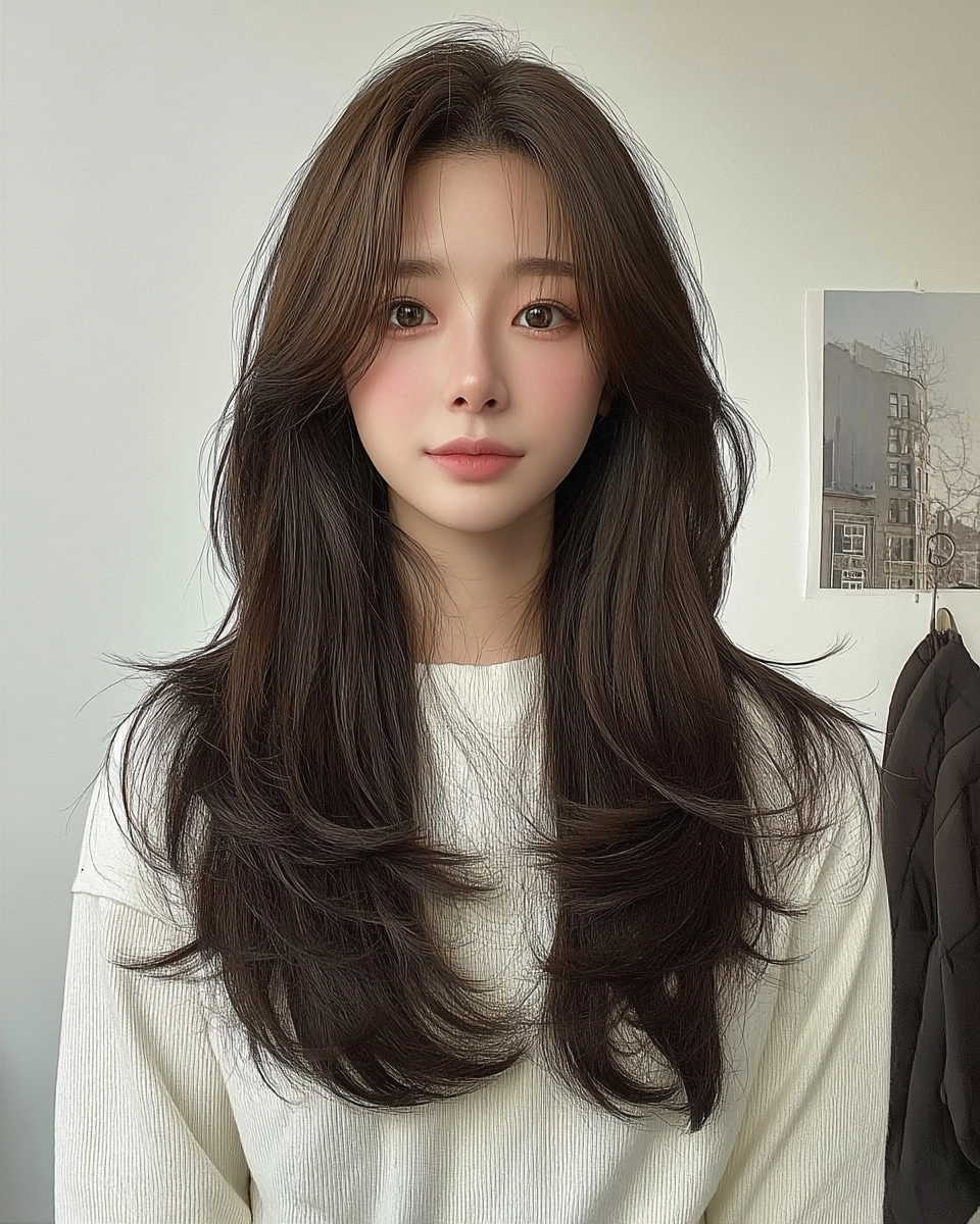 8 Elegant Soft Wave Hairstyles Korea | Korea Hair Salon 3 elegant soft wave hairstyles Korea - Style 1 at Korea Hair Salon Seoul