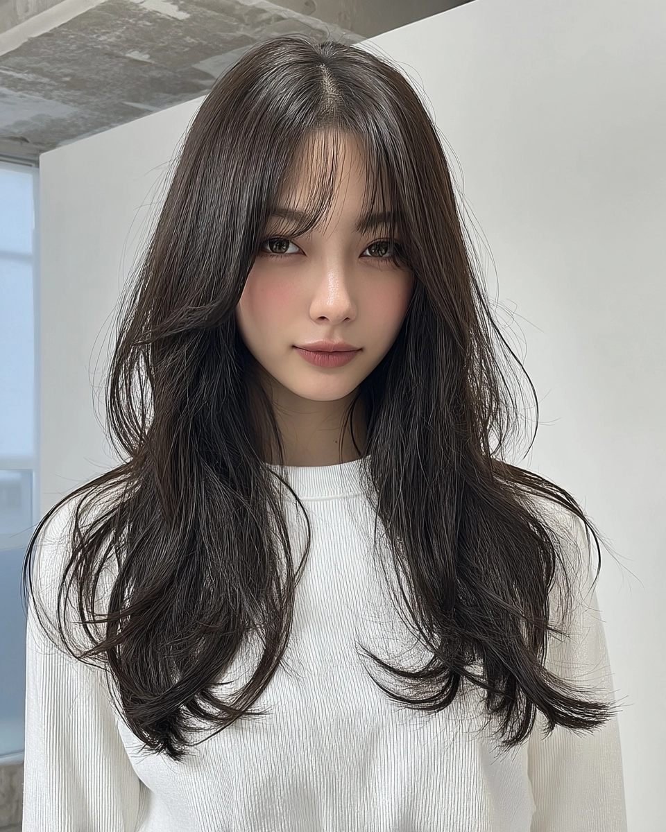 8 Elegant Soft Wave Hairstyles Korea | Korea Hair Salon 7 elegant soft wave hairstyles Korea - Style 4 at Korea Hair Salon Seoul