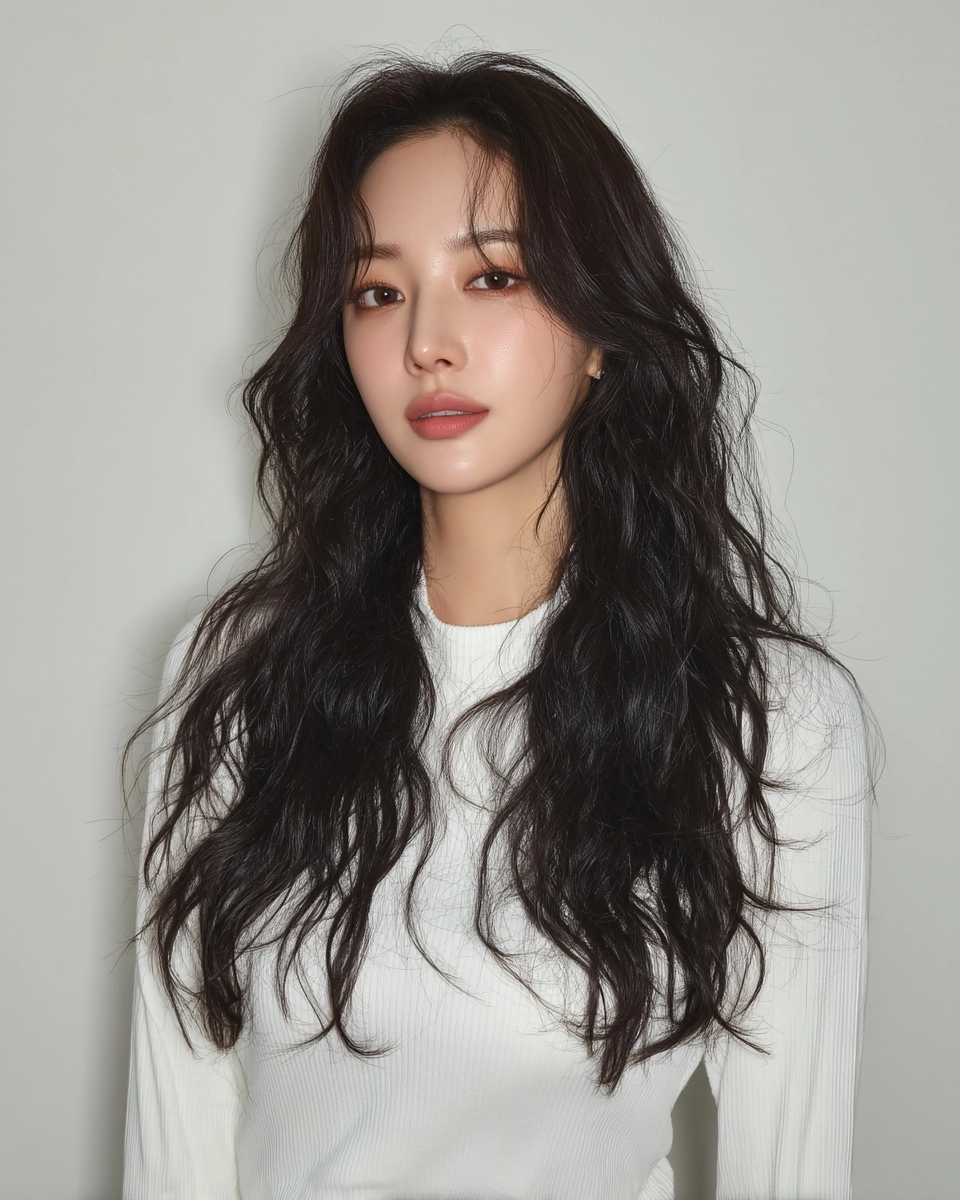 8 Elegant Soft Wave Hairstyles Korea | Korea Hair Salon 8 elegant soft wave hairstyles Korea - Style 5 at Korea Hair Salon Seoul