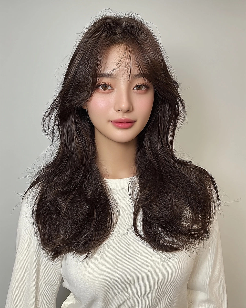 8 Elegant Soft Wave Hairstyles Korea | Korea Hair Salon 10 elegant soft wave hairstyles Korea - Style 7 at Korea Hair Salon Seoul