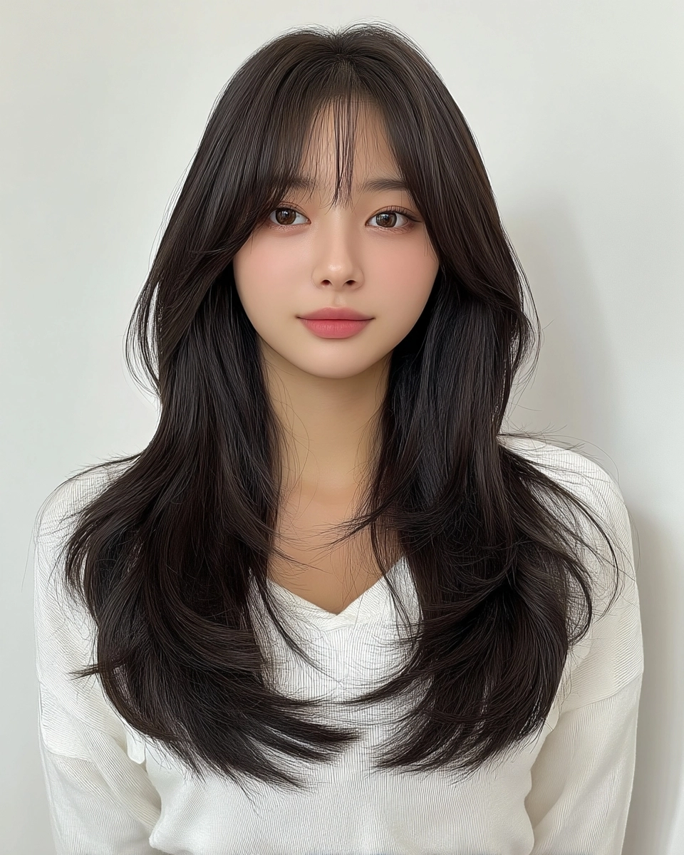 8 Elegant Soft Wave Hairstyles Korea | Korea Hair Salon 11 elegant soft wave hairstyles Korea - Style 8 at Korea Hair Salon Seoul