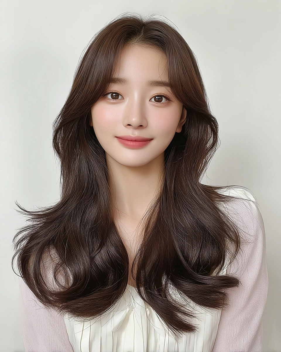 8 Elegant Soft Wave Styles 2026 | Korea Hair Salon 4 elegant soft wave styles 2026 - Style 2 at Korea Hair Salon Seoul