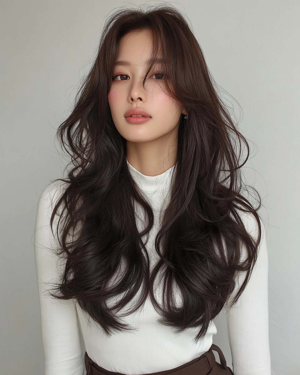 8 Elegant Soft Wave Styles 2026 | Korea Hair Salon 5 elegant soft wave styles 2026 - Style 3 at Korea Hair Salon Seoul