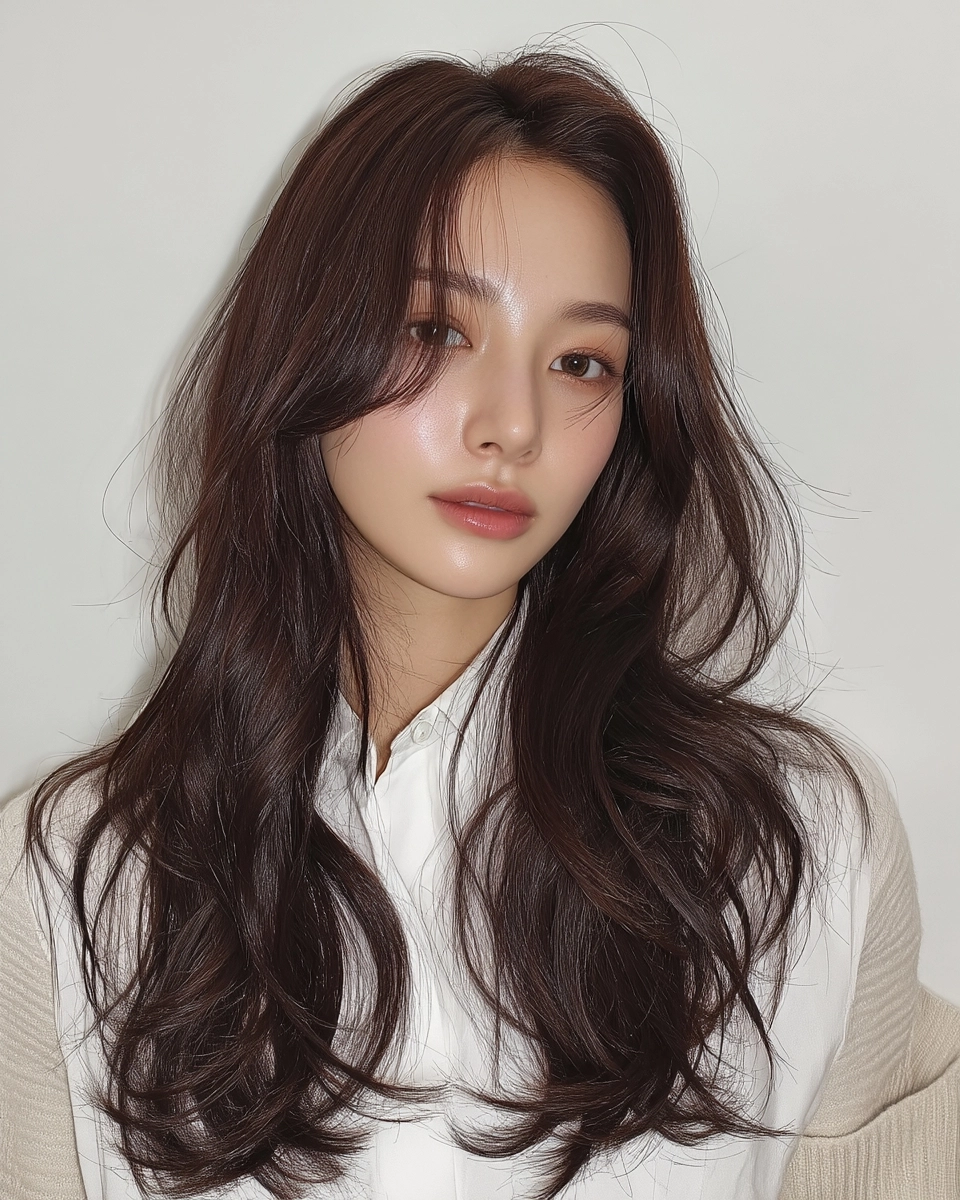 8 Elegant Soft Wave Styles 2026 | Korea Hair Salon 11 elegant soft wave styles 2026 - Style 8 at Korea Hair Salon Seoul