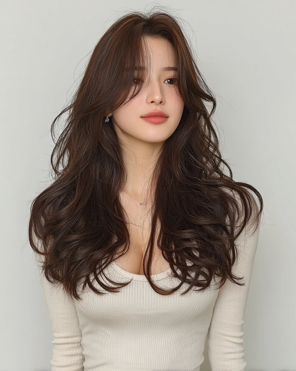 8 Elegant Soft Wave Styles in Seoul | Korea Hair Salon 3 elegant soft wave Seoul - Style 1 at Korea Hair Salon Seoul
